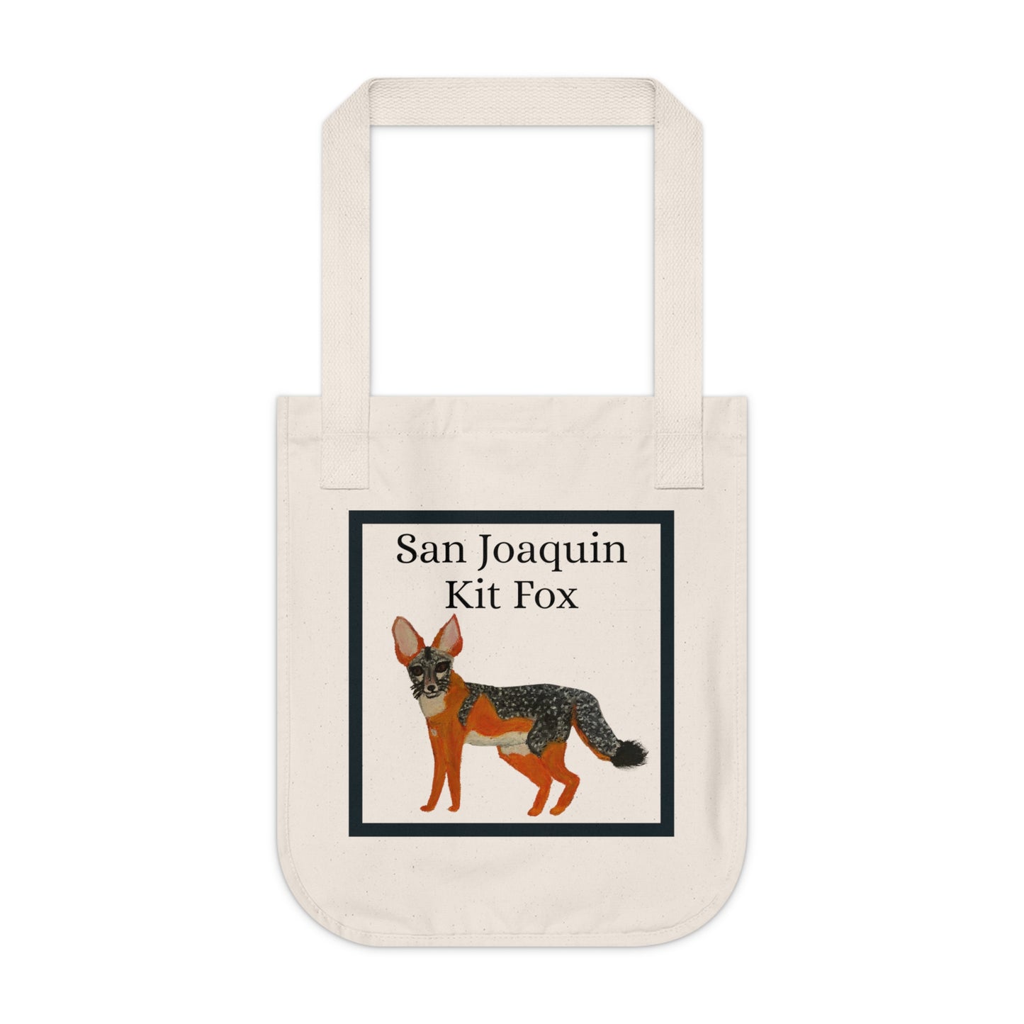 San Joaquin Kit Fox Organic Canvas Tote Bag