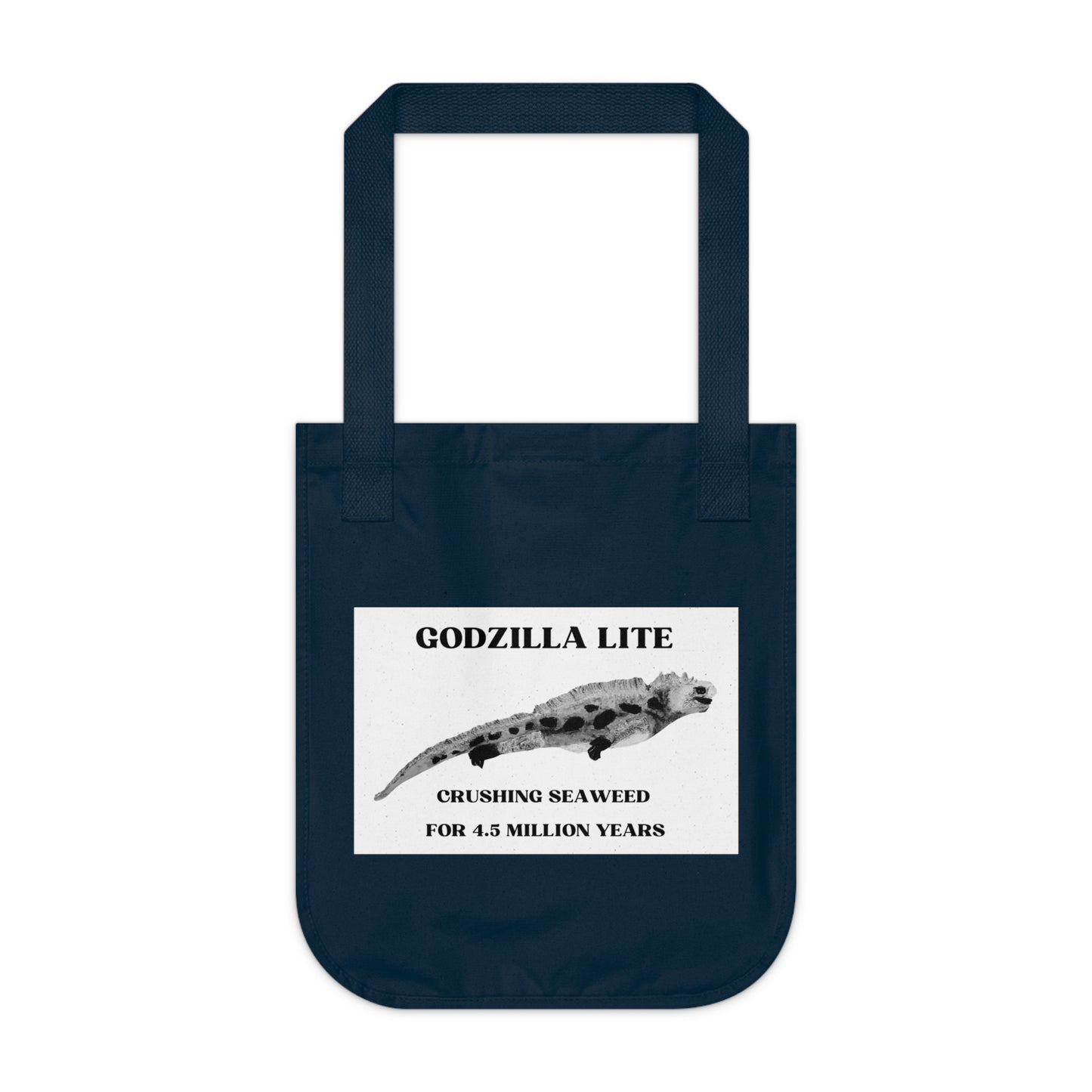 Marine Iguana - Godzilla Lite - Organic Canvas Tote Bag