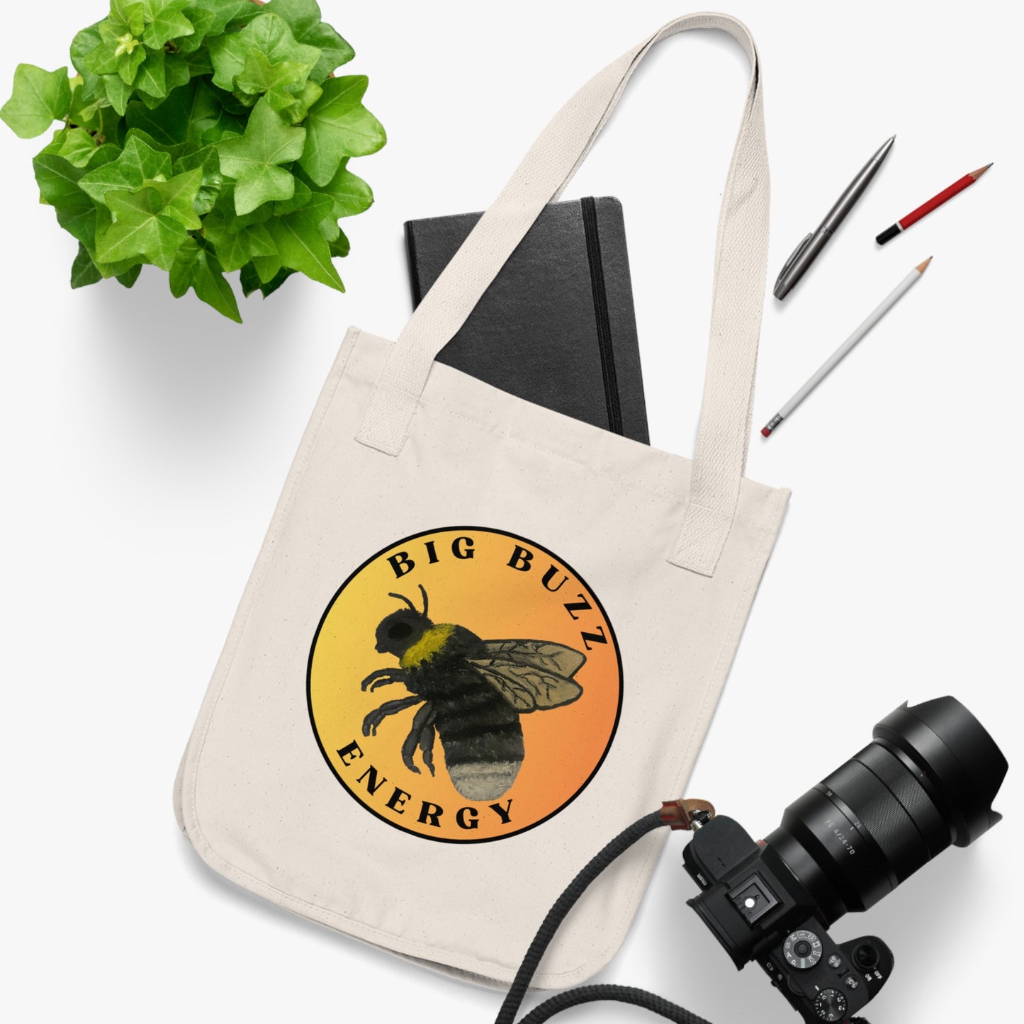 Western Bumble Bee Organic Canvas Tote Bag