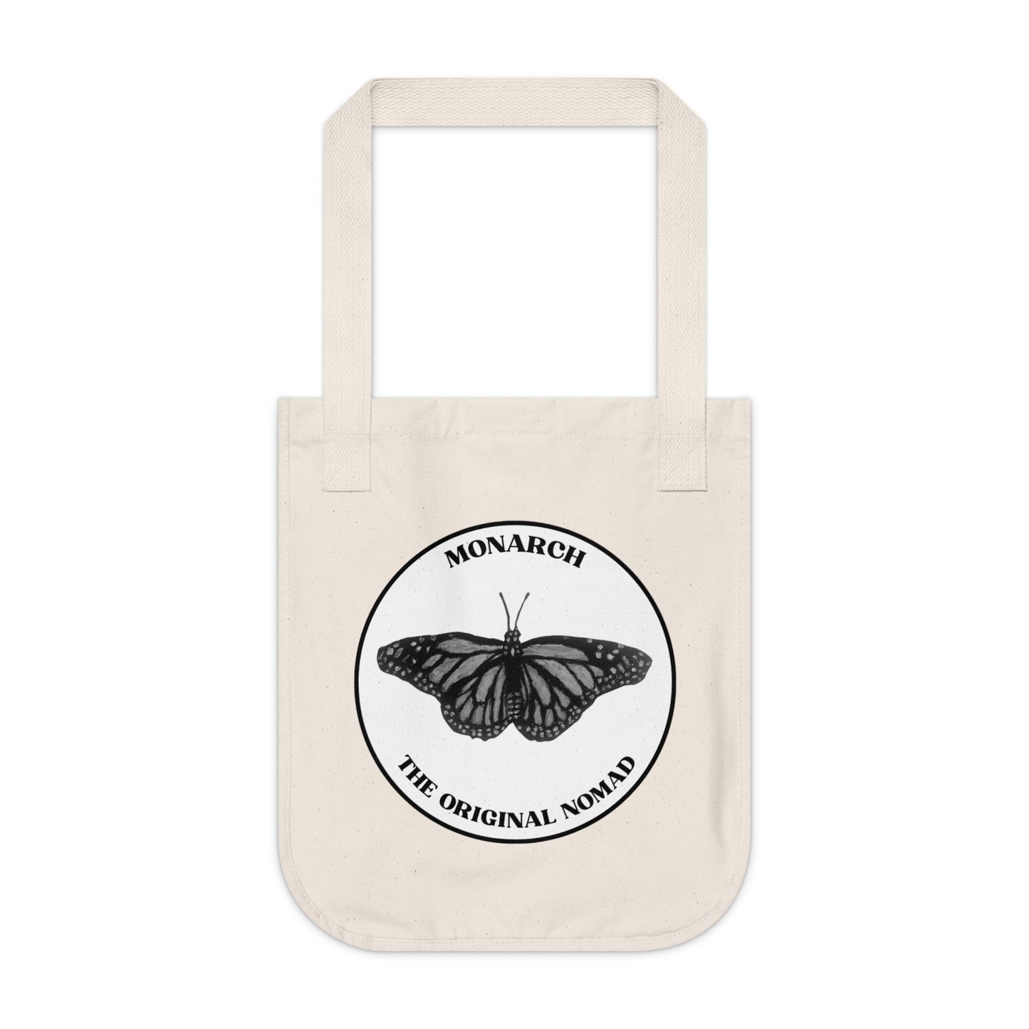 Monarch Butterfly Organic Canvas Tote Bag