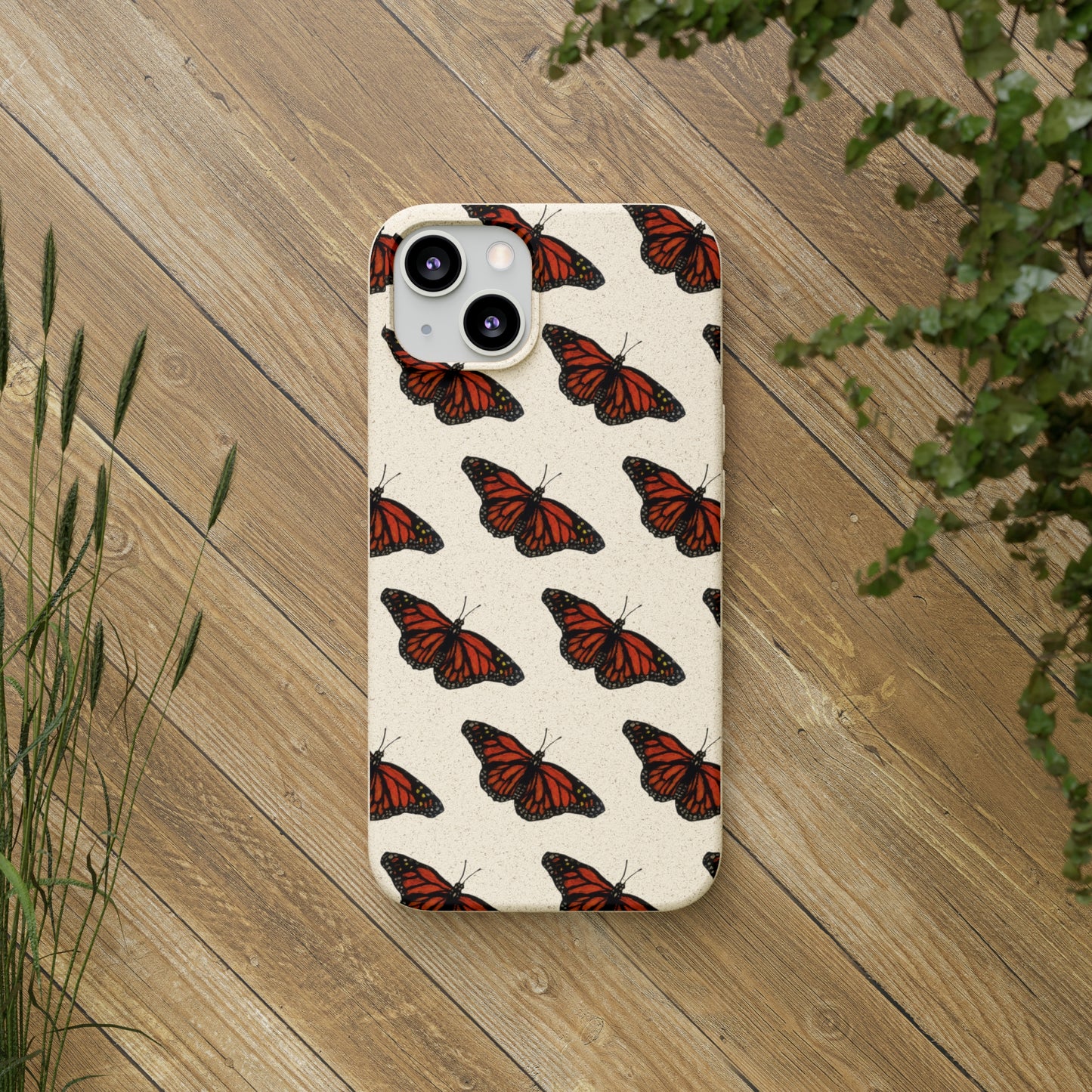 Monarch Butterfly Biodegradable Phone Case - iPhone 13