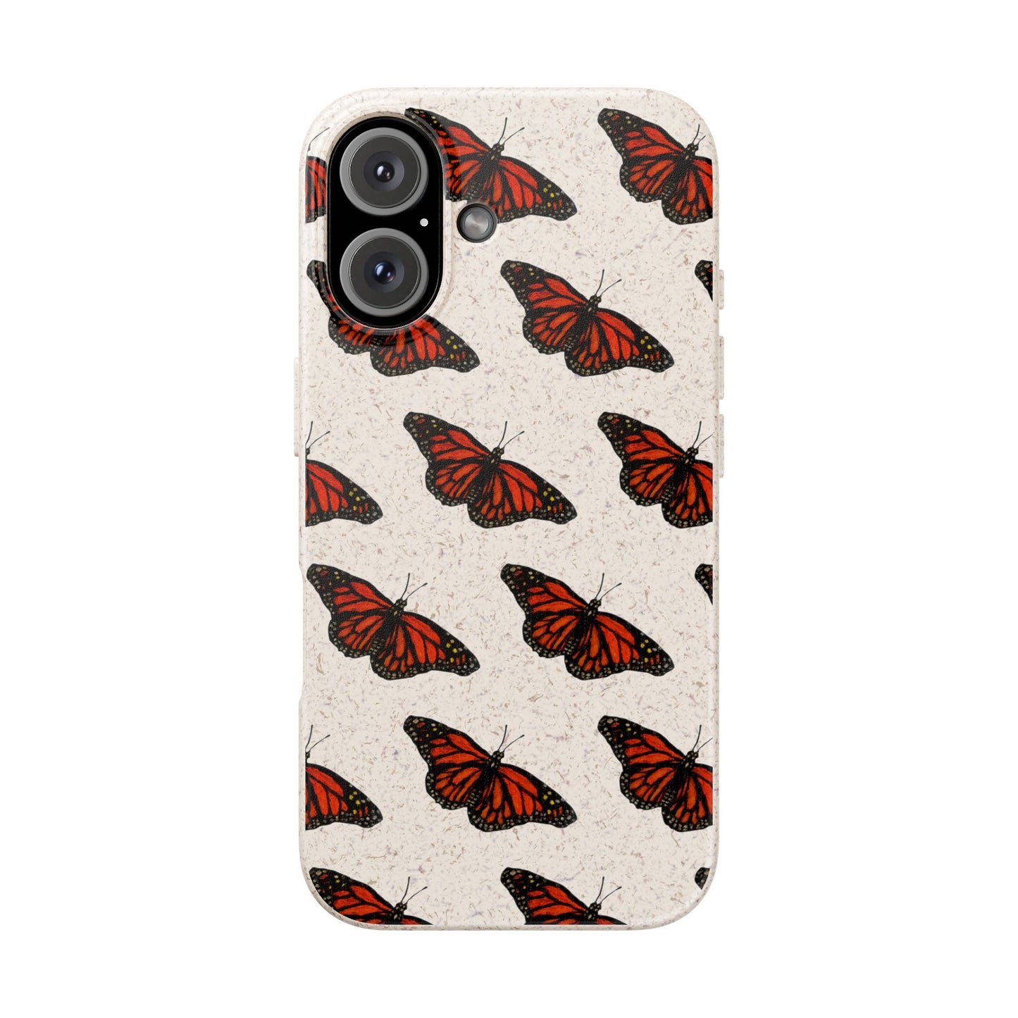 Monarch Butterfly Biodegradable Phone Case (iPhone 11-16 and Samsung Galaxy)