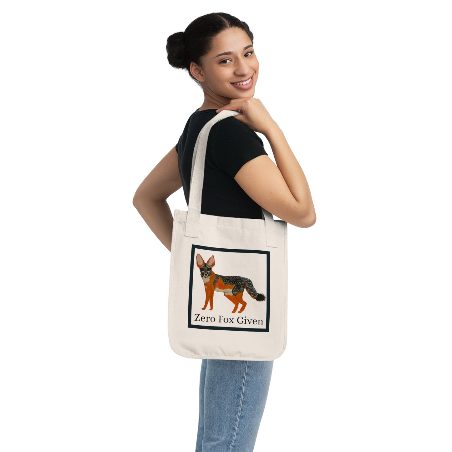 San Joaquin Kit Fox Organic Canvas Tote Bag