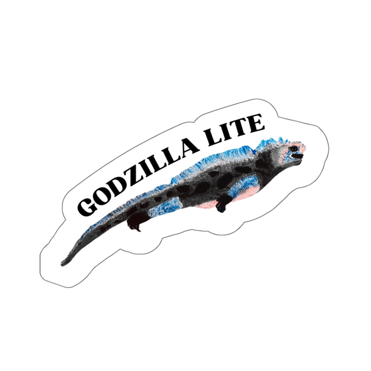 Marine Iguana Sticker - Godzilla Lite (Vinyl Die-Cut)