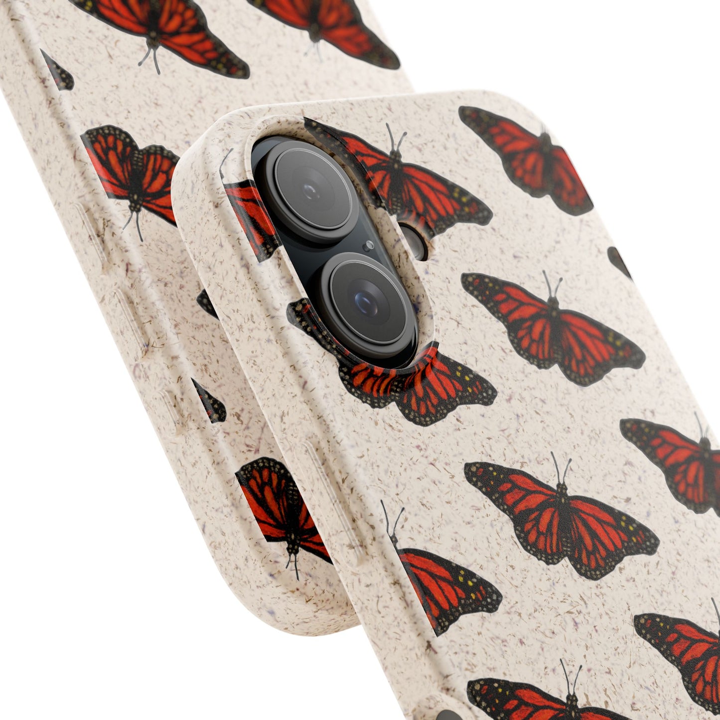 Monarch Butterfly Biodegradable Phone Case (iPhone 11-16 and Samsung Galaxy)