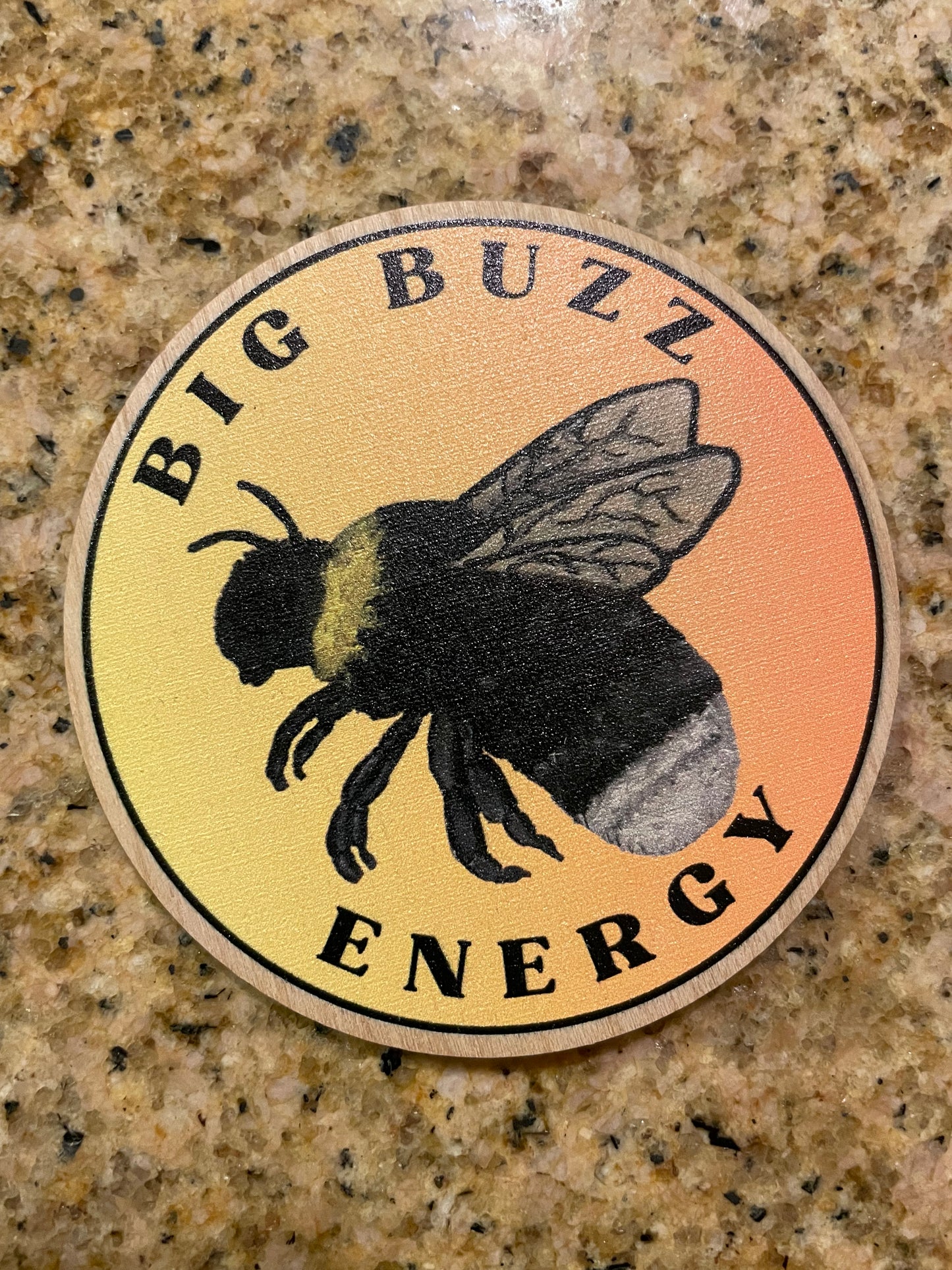 Western Bumble Bee Wooden Sticker