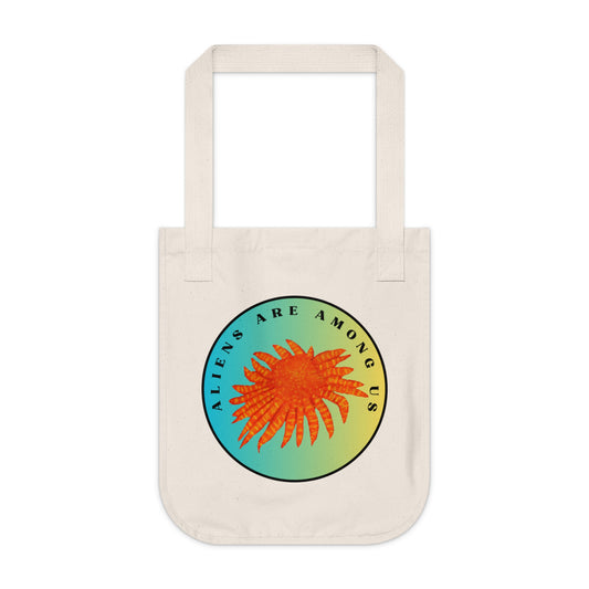 Sunflower Star Organic Canvas Tote Bag