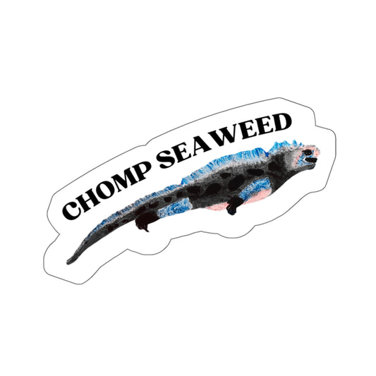 Marine Iguana Sticker - Chomp Seaweed (Die-Cut)