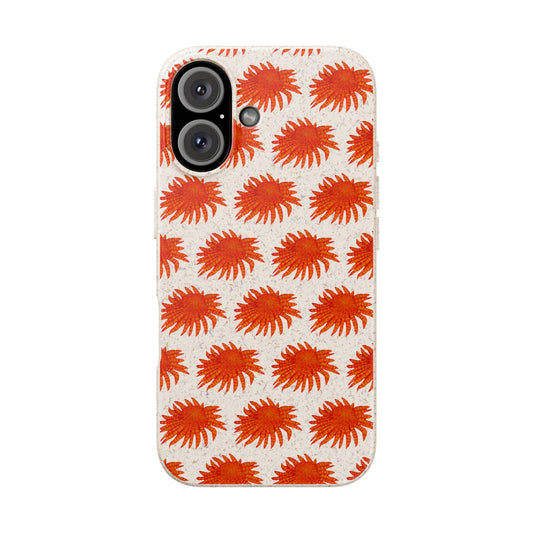 Sunflower Sea Star Biodegradable Phone Case (iPhone 11-16 and Samsung Galaxy)