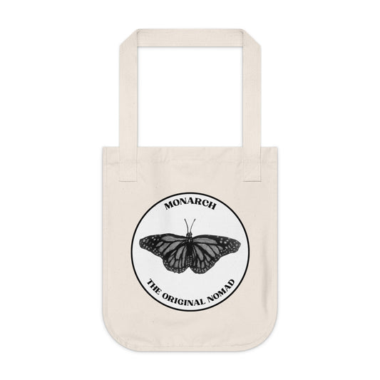 Monarch Butterfly Organic Canvas Tote Bag