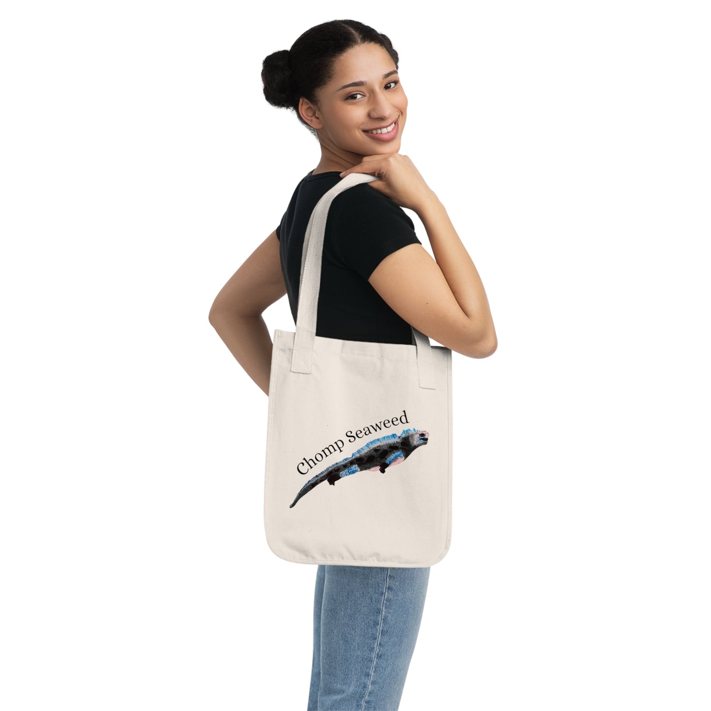 Marine Iguana Organic Canvas Tote Bag