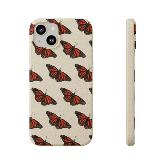 Monarch Butterfly Biodegradable Phone Case - iPhone 13