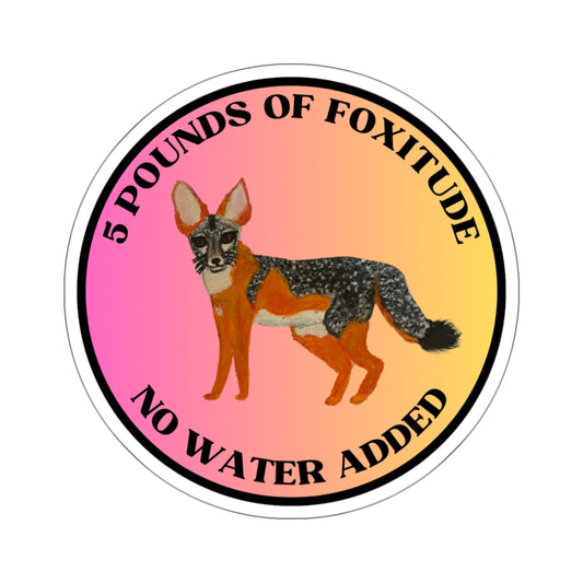 San Joaquin Kit Fox Sticker - 5 Pounds of Foxitude