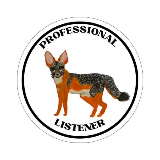 San Joaquin Kit Fox Sticker - Professional Listener