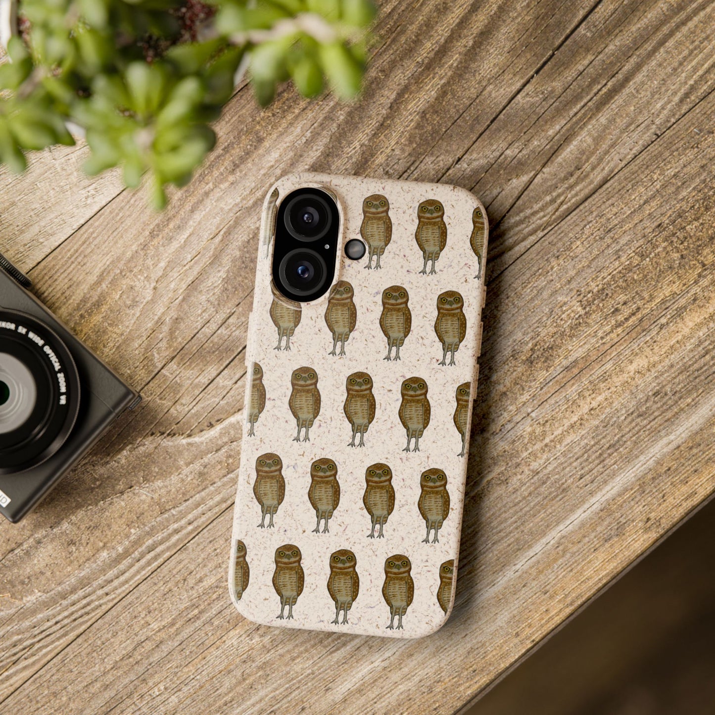 Burrowing Owl Biodegradable Phone Case (iPhone 11-16 and Samsung Galaxy)