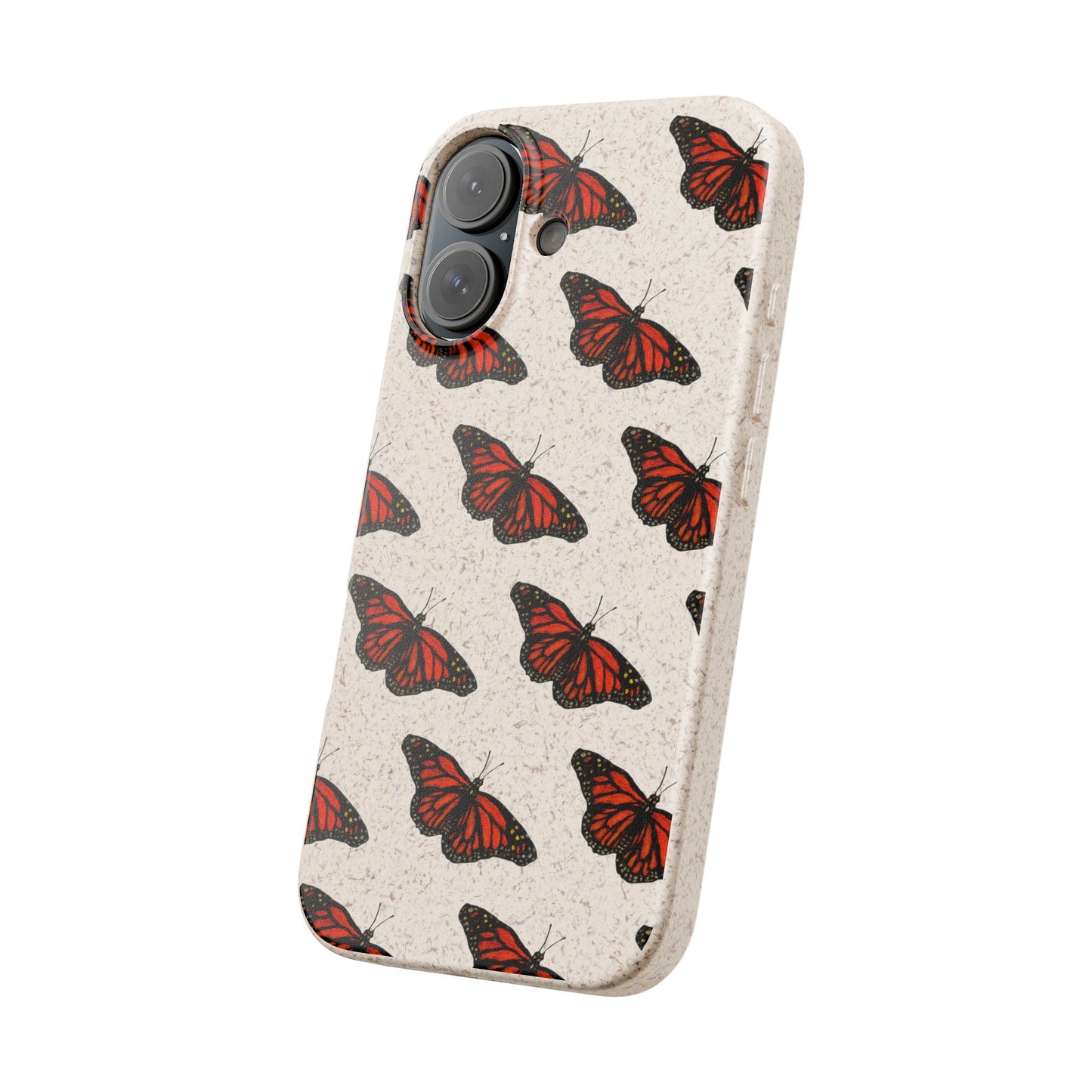 Monarch Butterfly Biodegradable Phone Case (iPhone 11-16 and Samsung Galaxy)