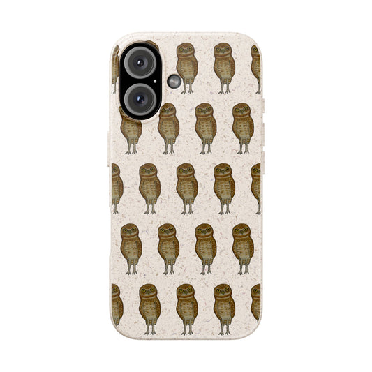 Burrowing Owl Biodegradable Phone Case (iPhone 11-16 and Samsung Galaxy)