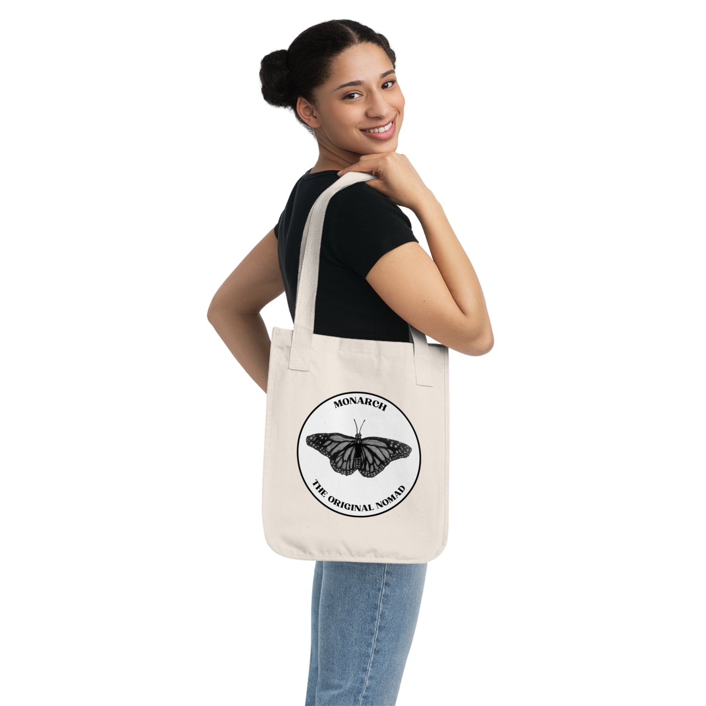 Monarch Butterfly Organic Canvas Tote Bag