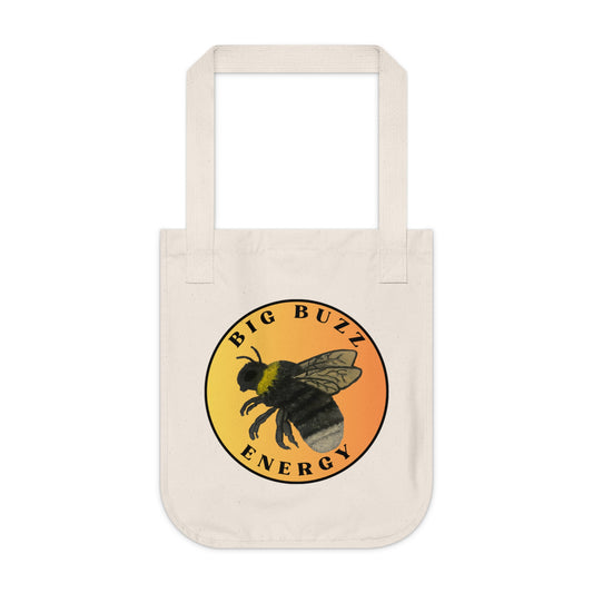 Western Bumble Bee Organic Canvas Tote Bag